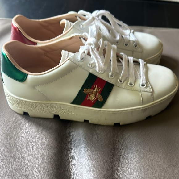 Gucci embroidered platform sneaker - Picture 2 of 7